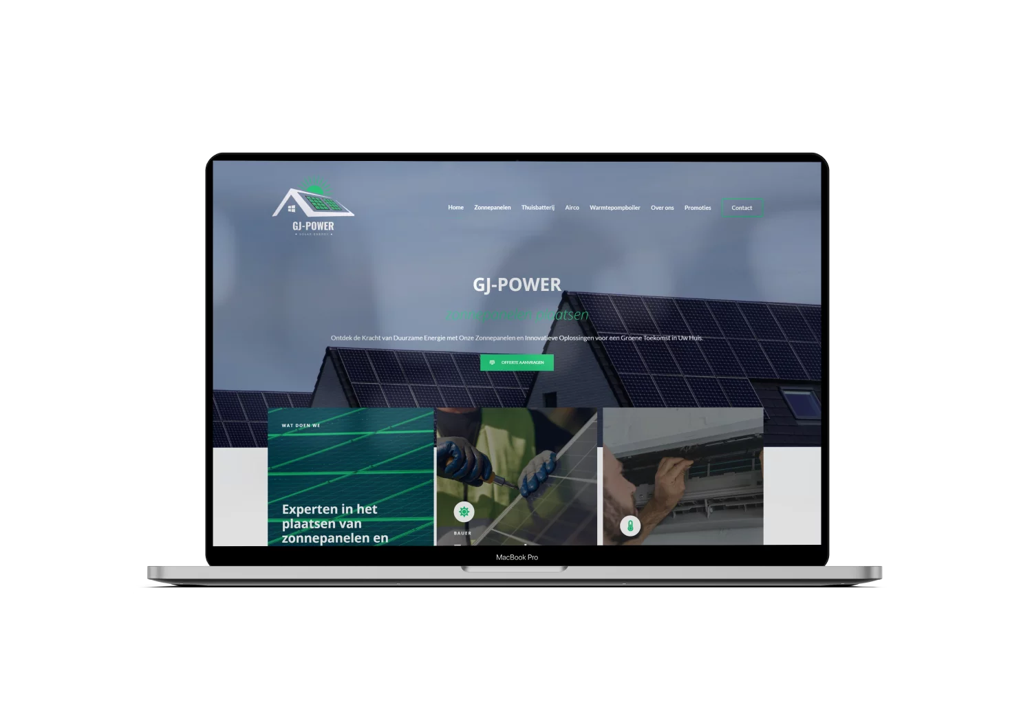 webdesign webdevelopment portfolio gj power zonnepanelen