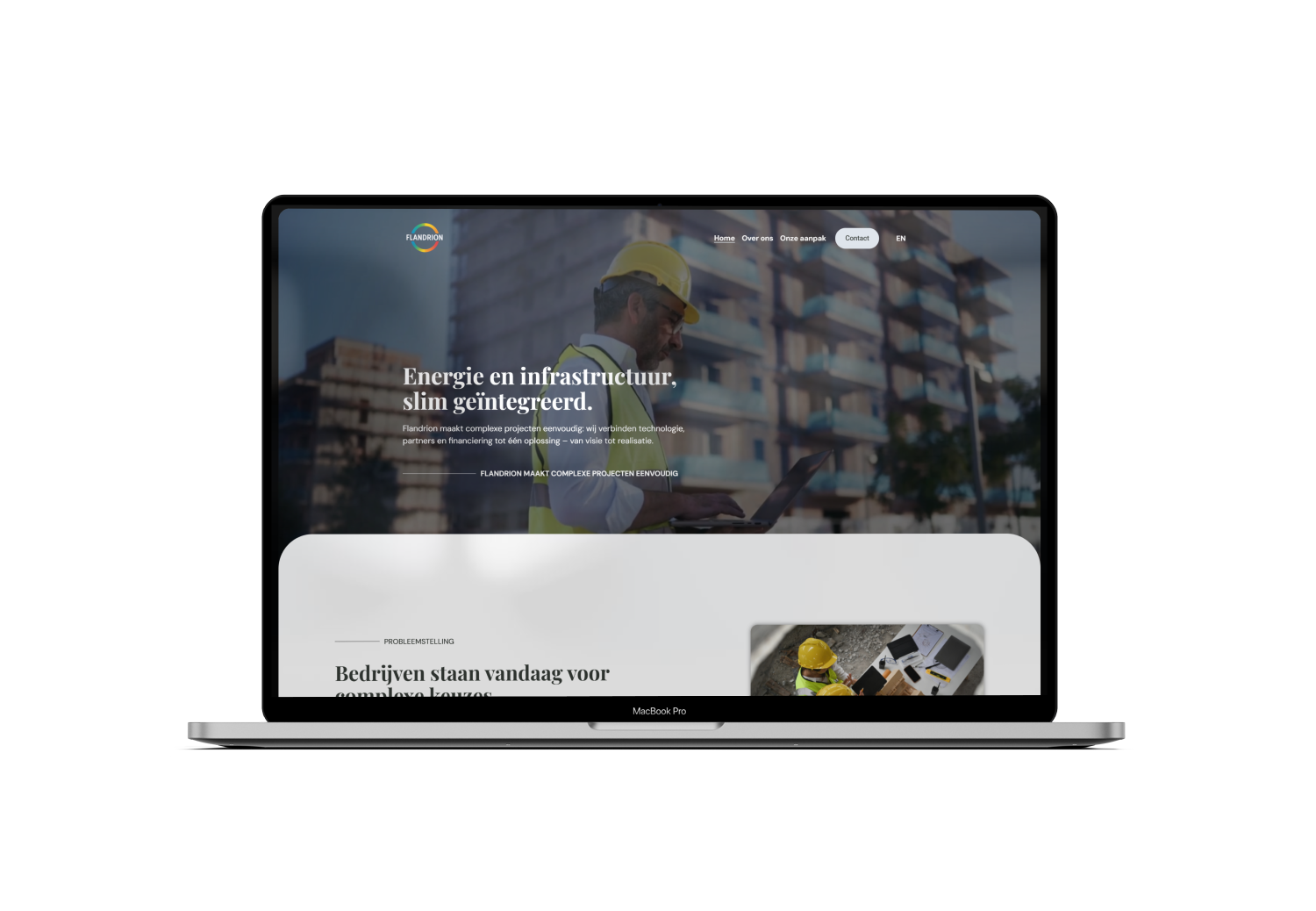 Flandrion webdesign webstie laten maken mockup